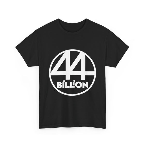 44 Billion Logo T-Shirt — Minimal Graphic Tee - Black / S