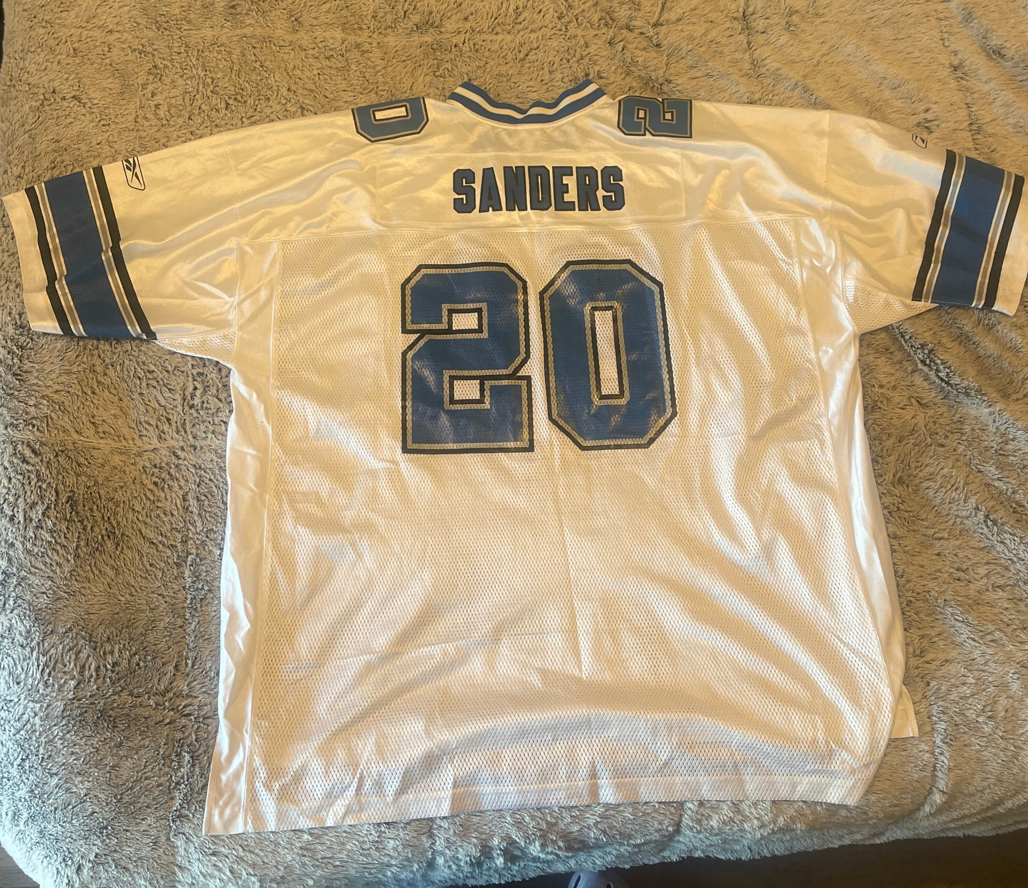 Sanders #20 Detroit Lions White/Blue/Black