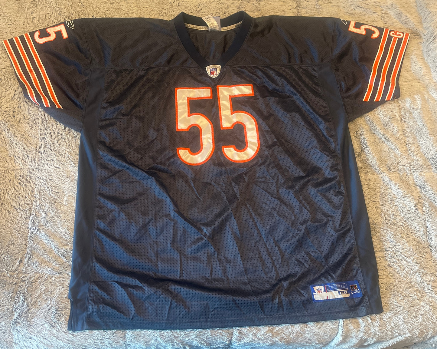 Briggs #55 Chicago Bears Navy Blue/ Orange/ White 3XL