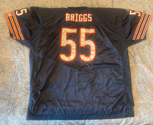 Briggs #55 Chicago Bears Navy Blue/ Orange/ White 3XL